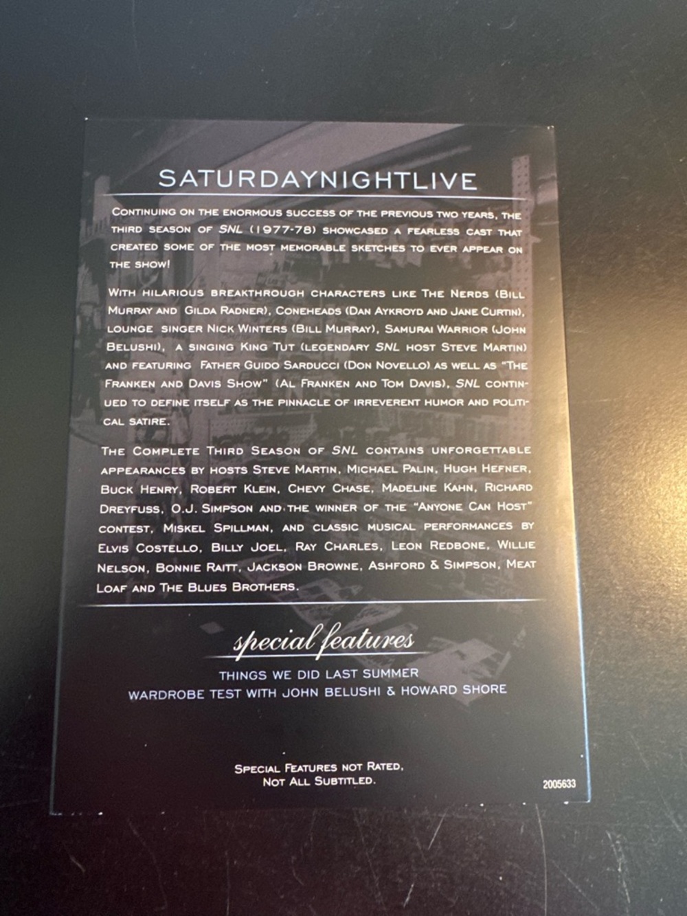 SNL Saturday Night Live The First Complete Season 1975 - 1976 - Picture 8 of 8
